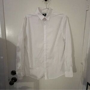 H&M Men's Crisp White Dress Shirt